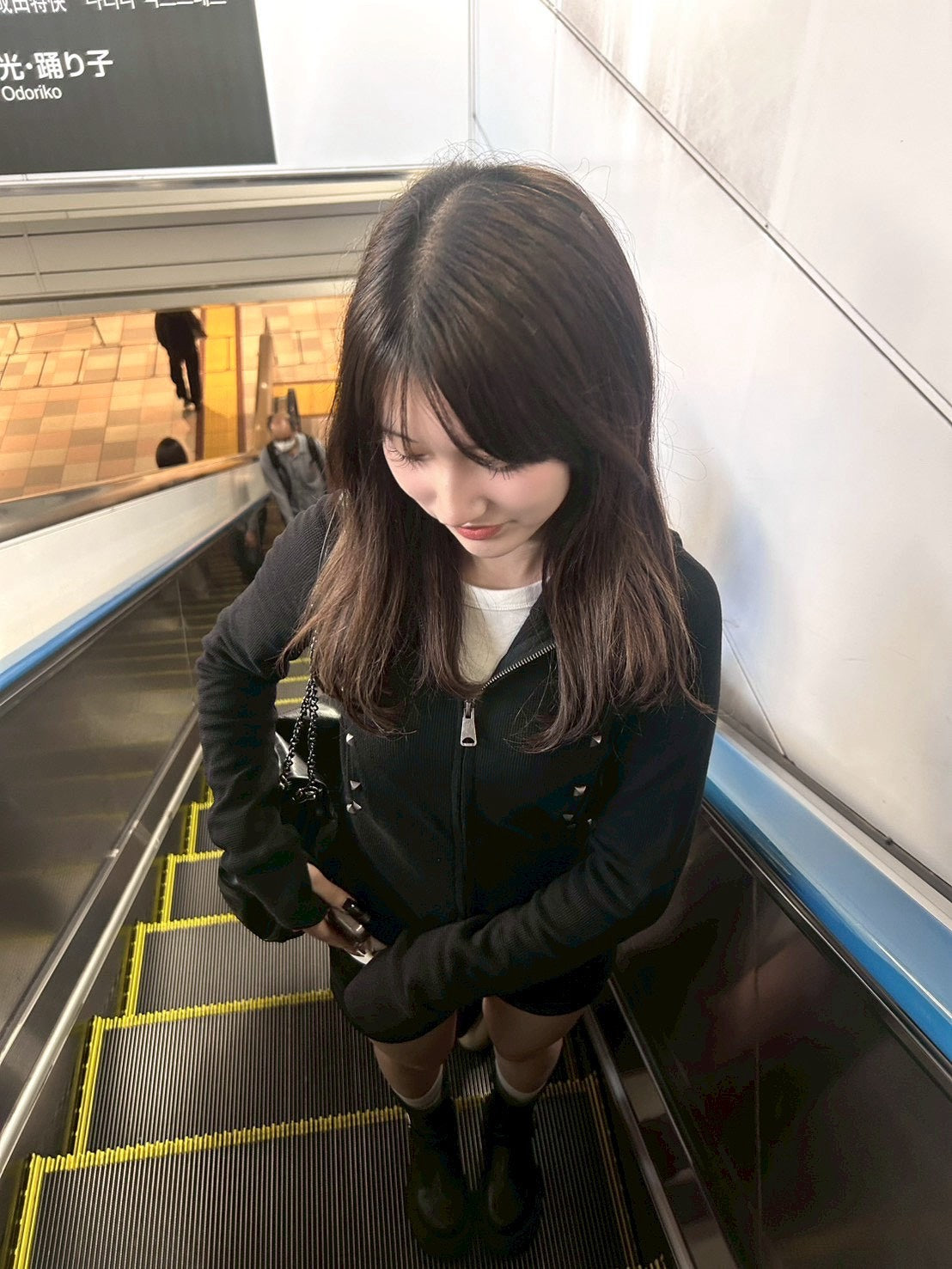 スタッズジップショートパーカー NEG-001