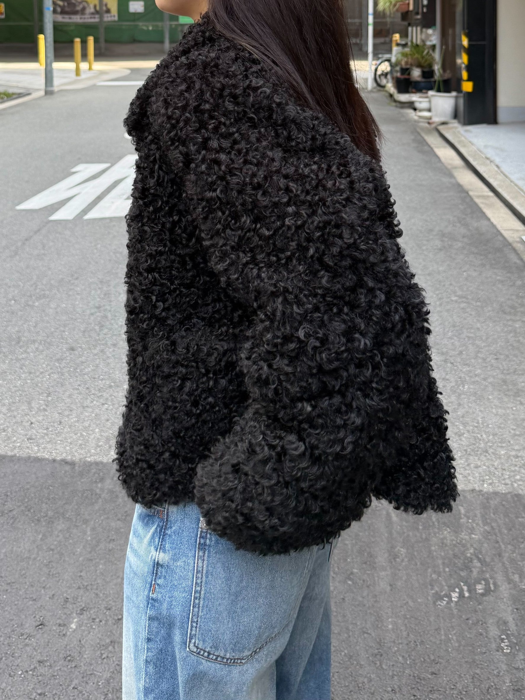 ボアトグルショートジャケット/モードブラック TM-011