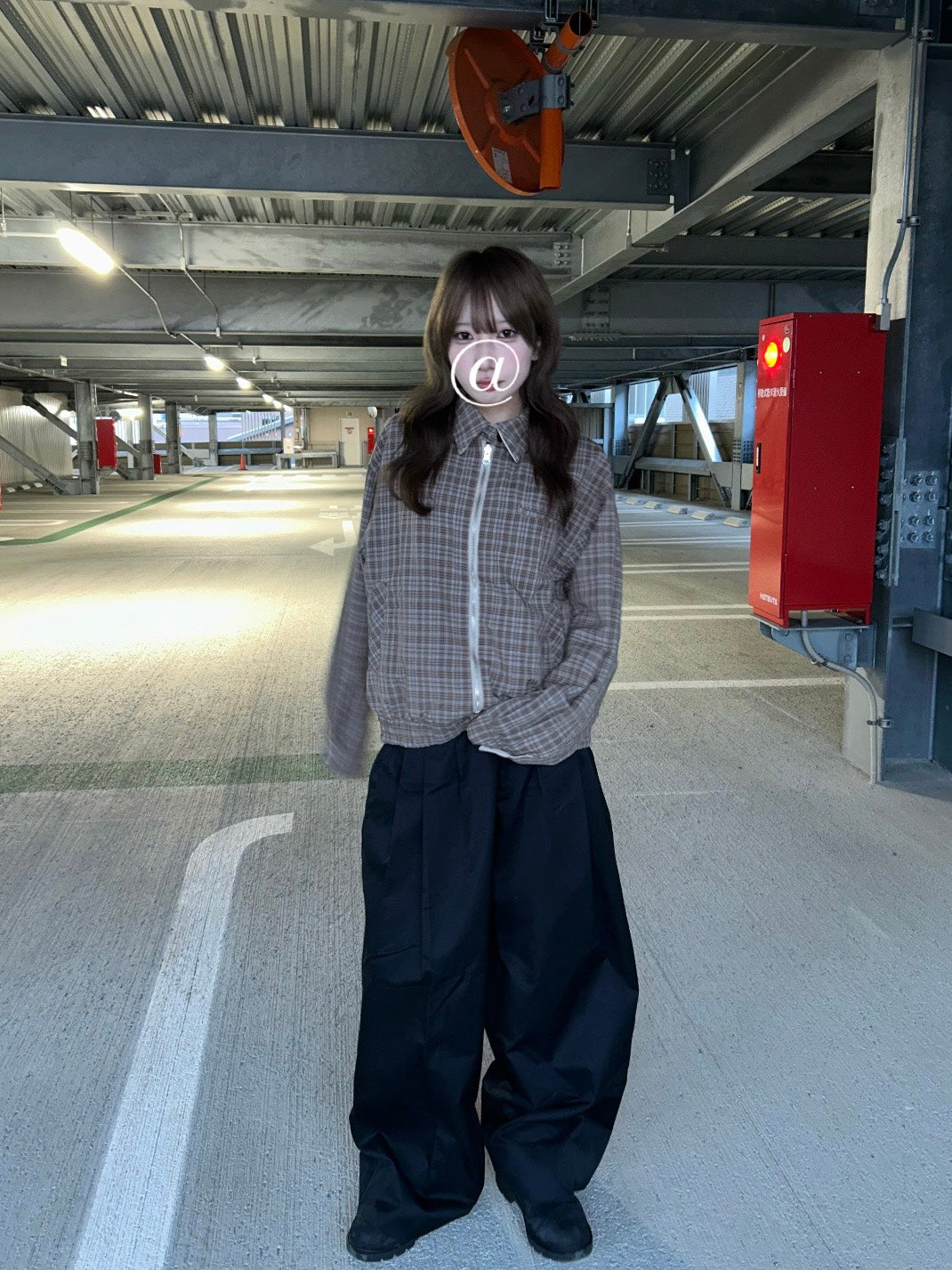 リバーシブルチェックハリントンジャケット LLS-016