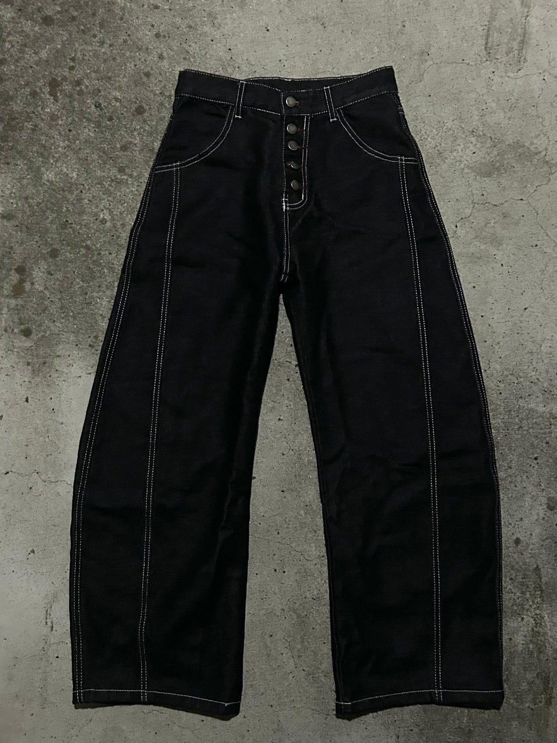 ステッチラインボタンフライカーブデニム LLS-018