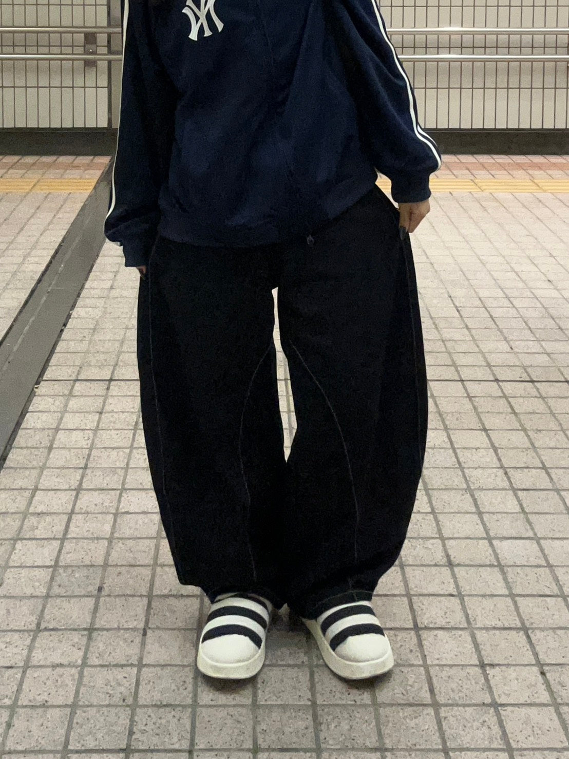 ステッチラインバルーンデニム MI-026