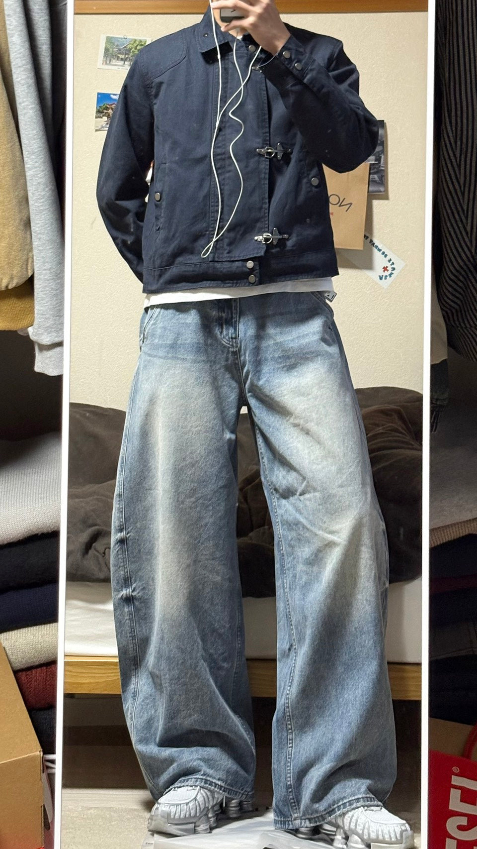 メタルトグルショートワークジャケット HR-016