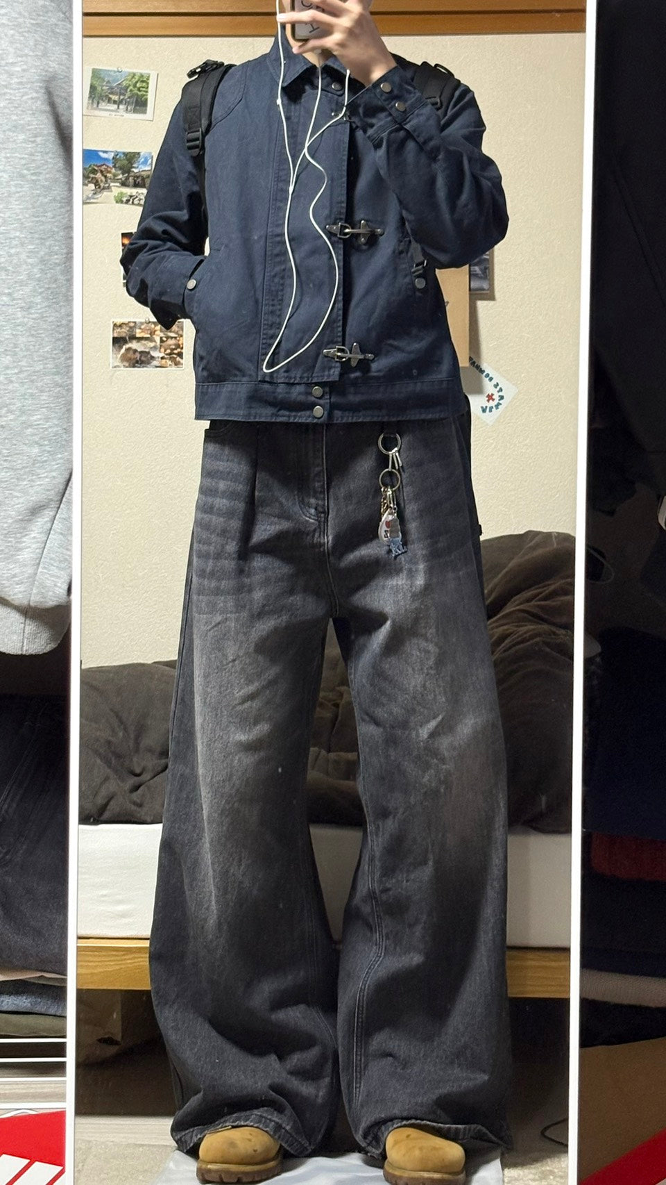 メタルトグルショートワークジャケット HR-016