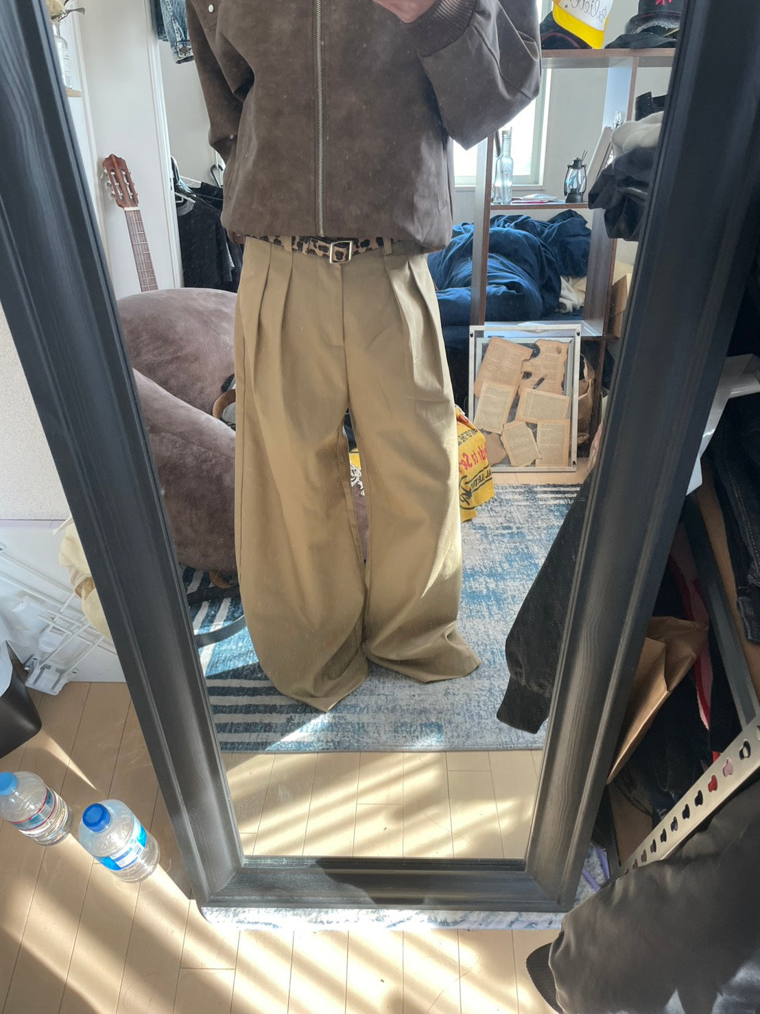 マットレザーライトマイラールブルゾンMEN-006