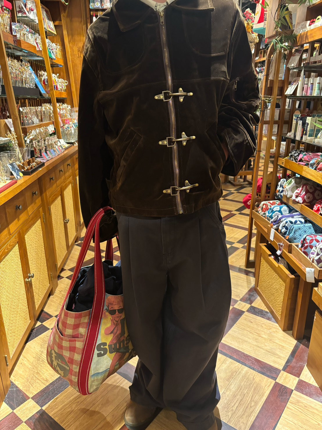 ベルベットメタルバックル/ファイヤーマンジャケット MEN-008