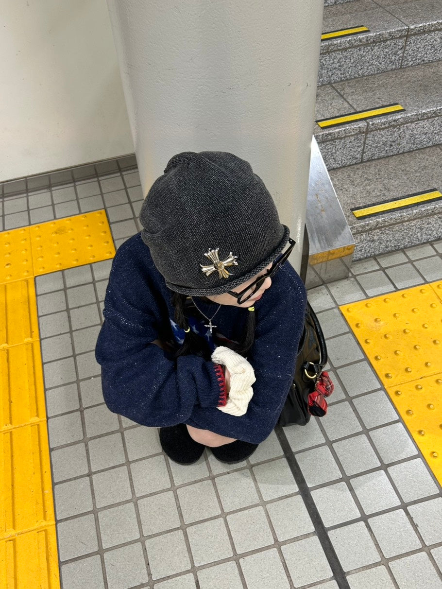 リブワッチ メタルピンアクセントビーニー MI-033