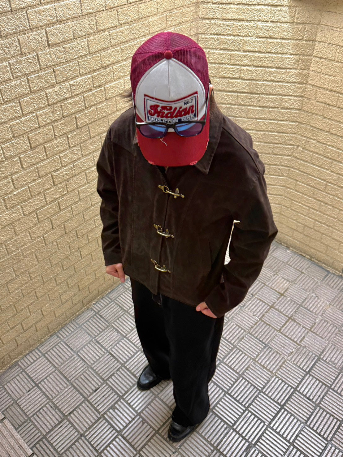 メタルトグルスエードブルゾン PP005