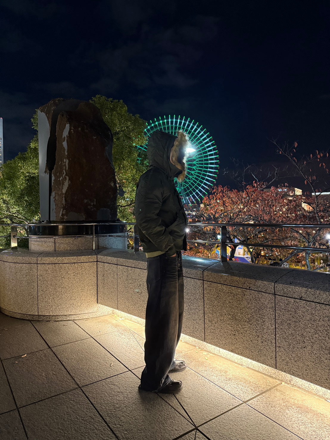 ファーフード付きN-2Bミリタリーショートブルゾン XF-003