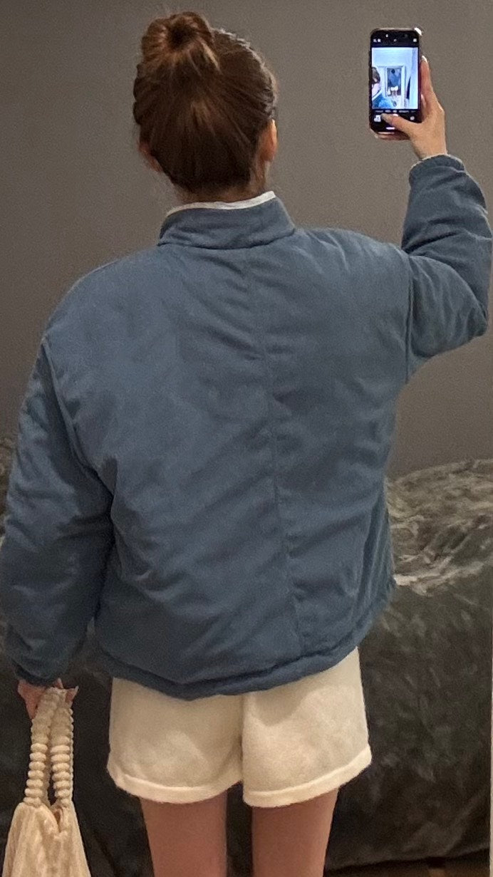 リバーシブル立襟コーデュロイ中綿キルティングブルゾン SCK-036