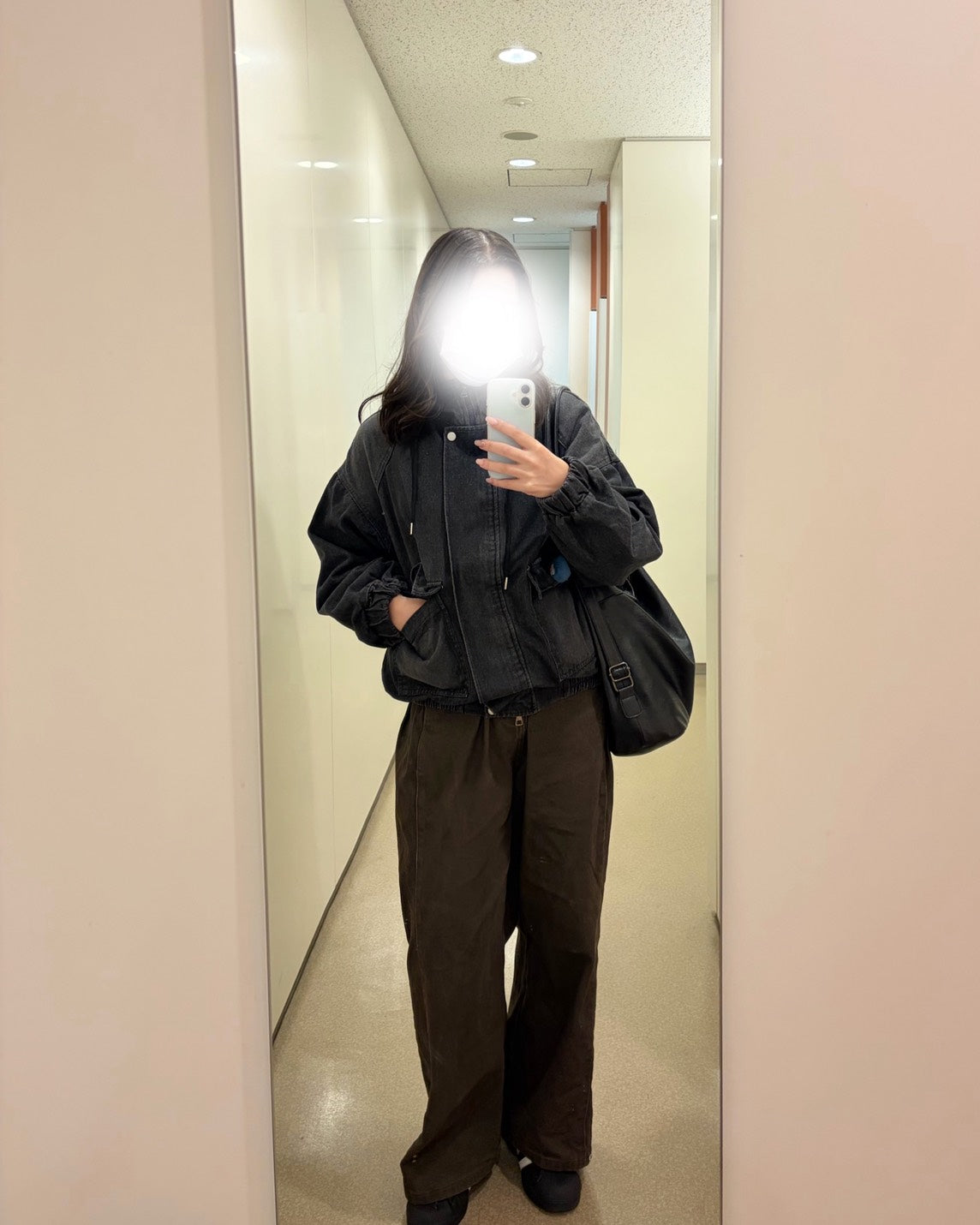 ヴィンテージウォッシュ フーデッドデニムブルゾン NNK-001