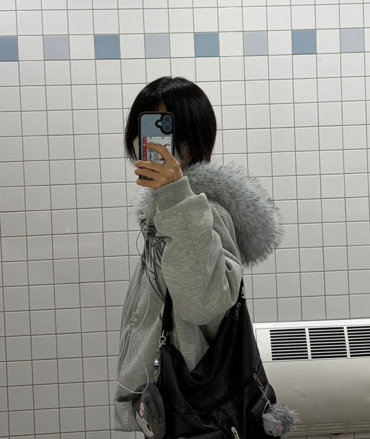 レオパードライナー フーデッド中綿ブルゾン AKA-002