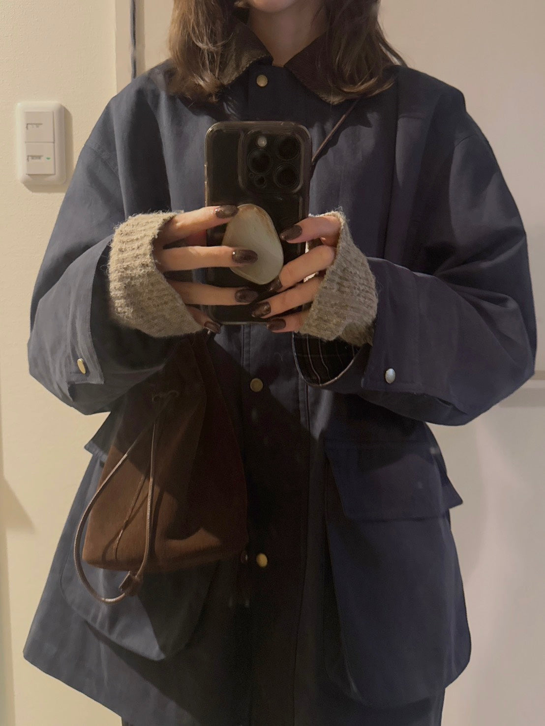 コーデュロイカラー ミドルワークコート FU-001