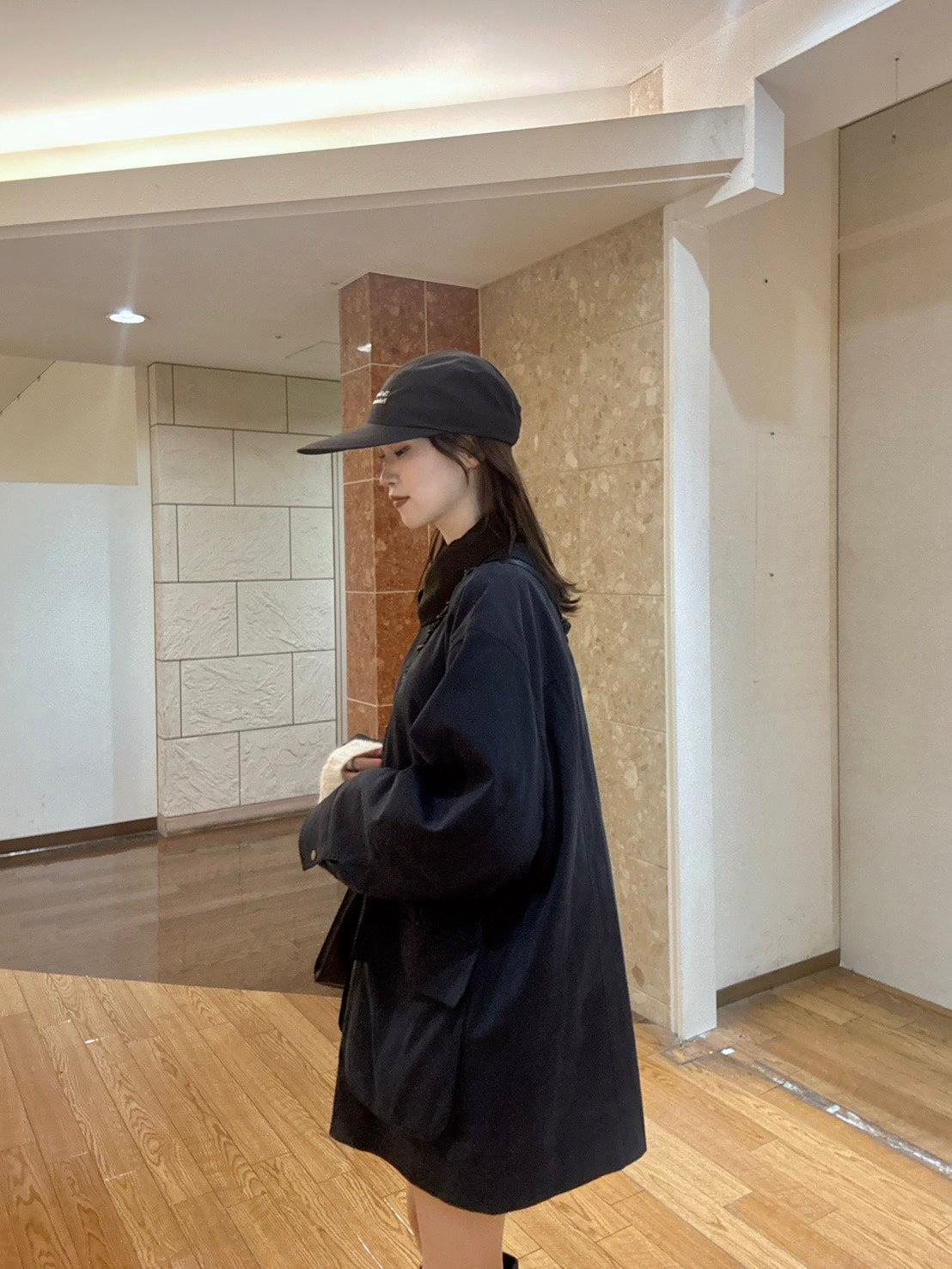 コーデュロイカラー ミドルワークコート FU-001