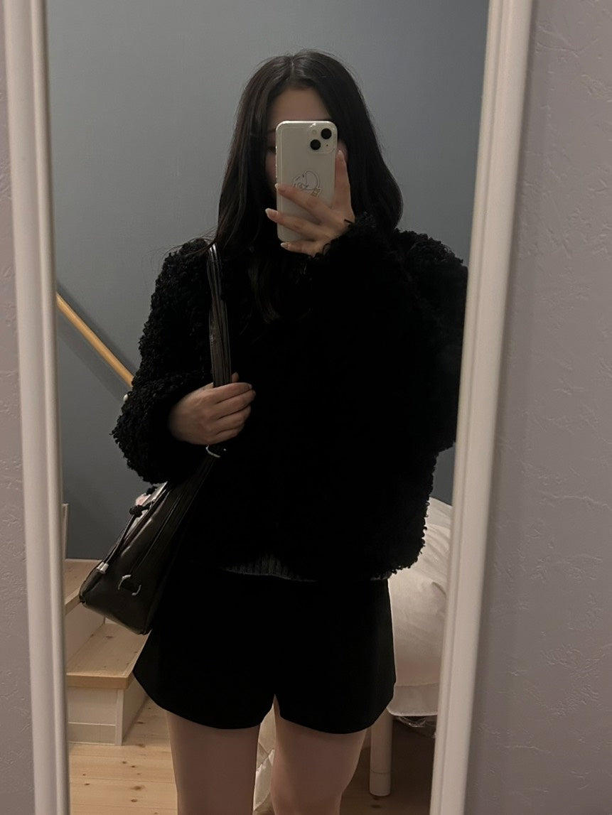 ボアファー ショートフリースジャケット OT-034