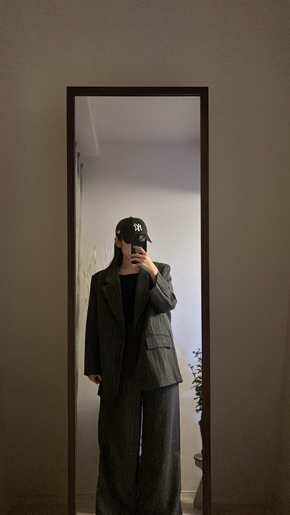 オーバーサイズ ストライプテーラードジャケット/パンツ RIM-008