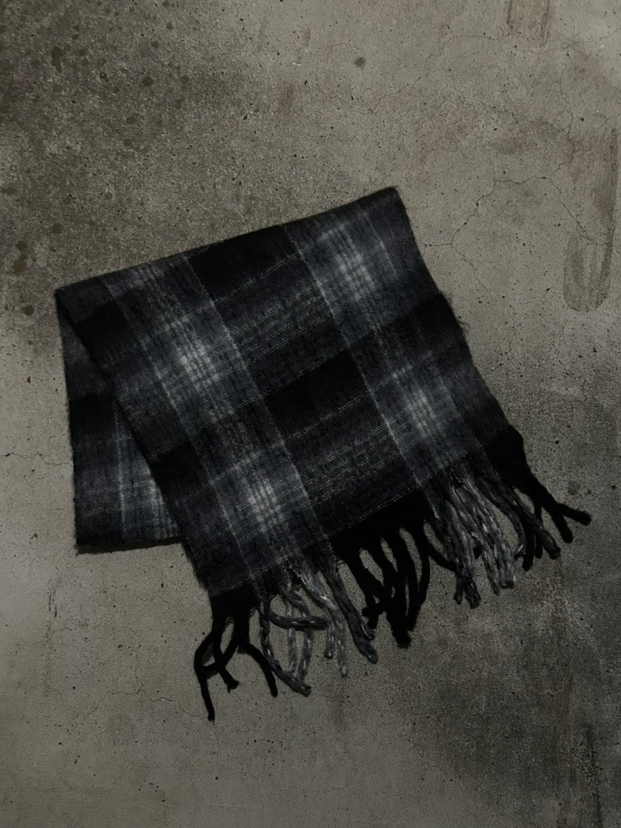 グレーシャームード チェックモヘアストール LLS-022