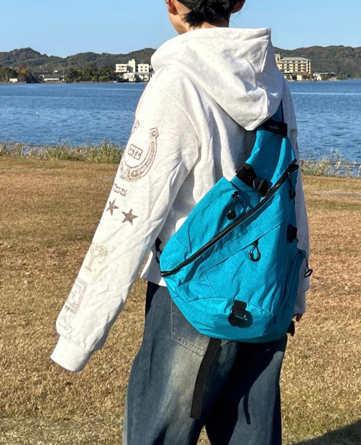 ヴィンテージプリントショートジップパーカー SZ-008