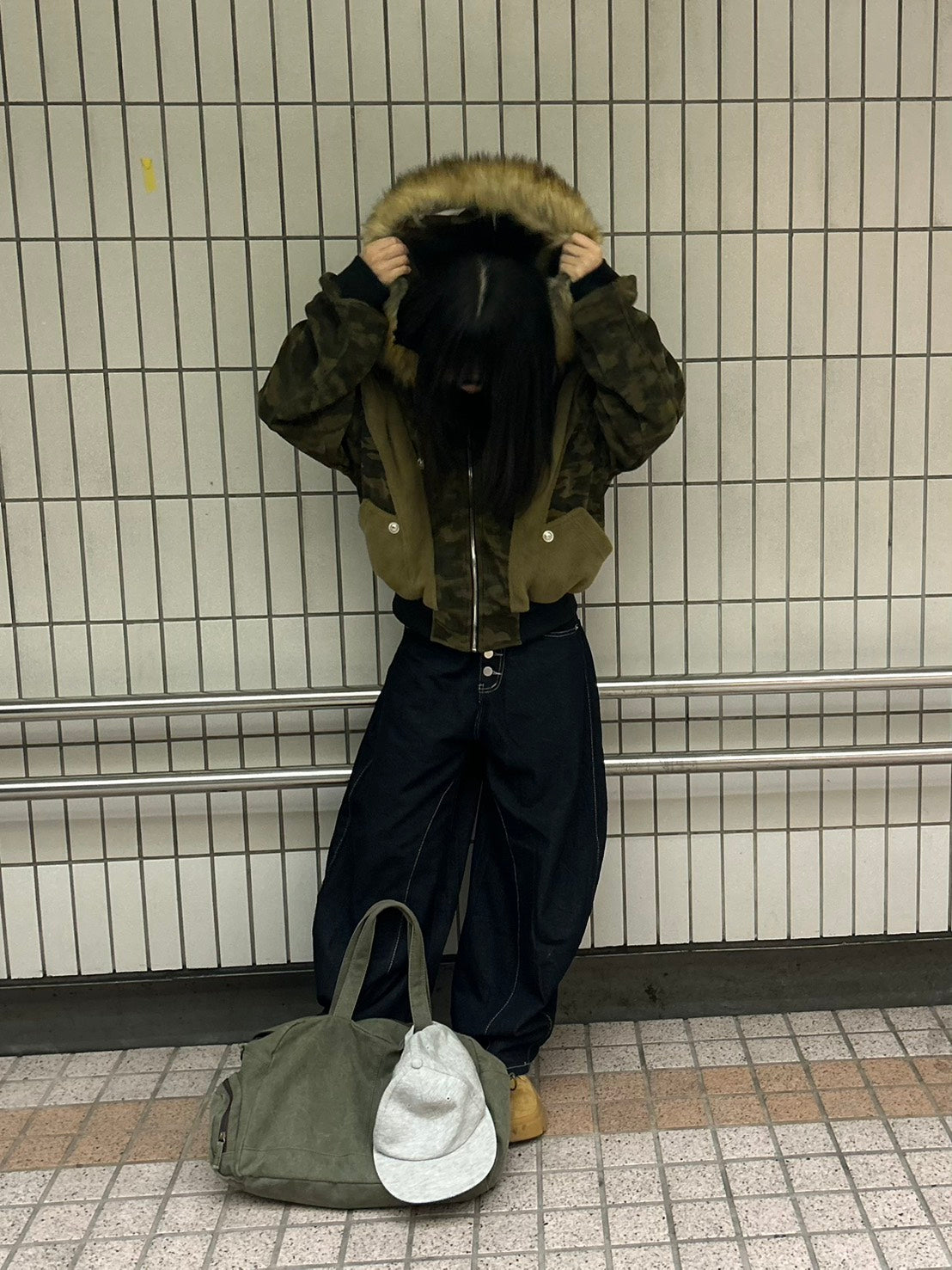 カモフラージュファー付きブルゾン MI-15