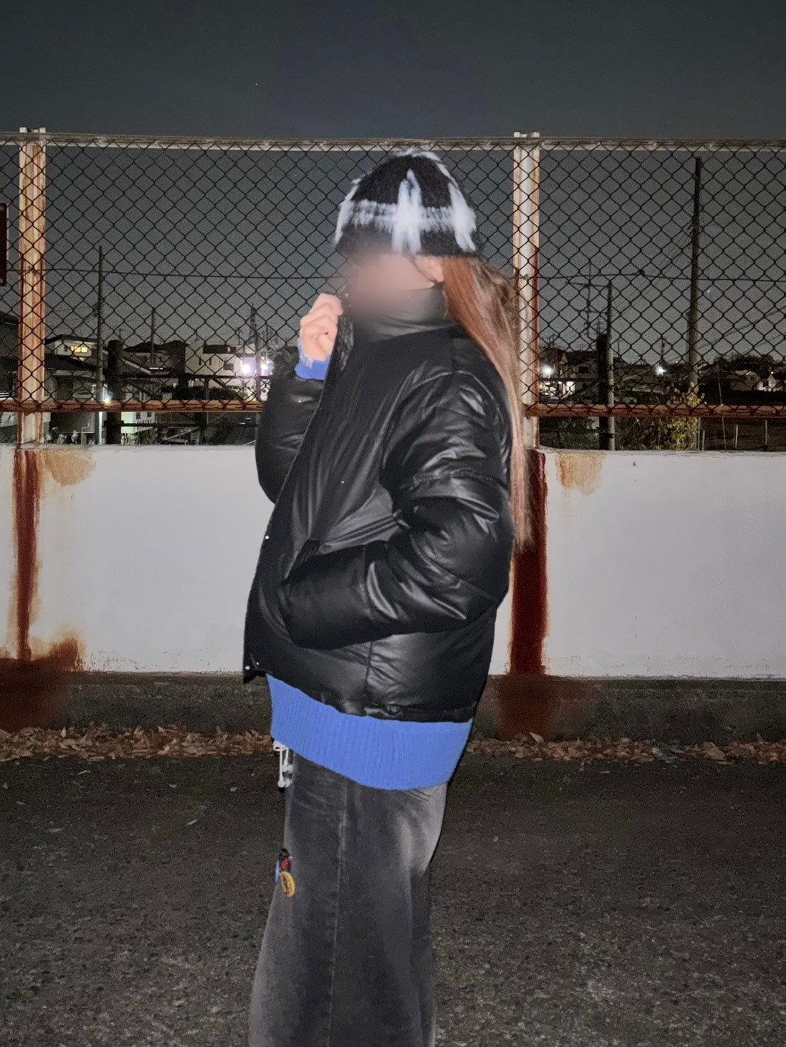 ハイネックPUショートメラードダウン風アウター EA-014