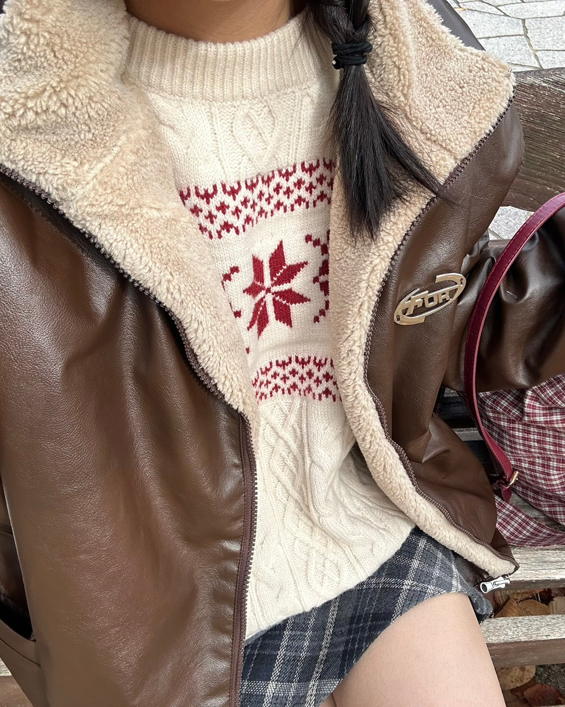 リバーシブルボアレザージャケット TC-002