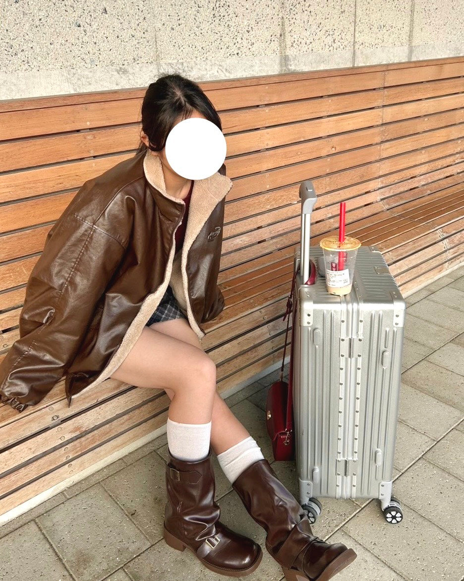 リバーシブルボアレザージャケット TC-002