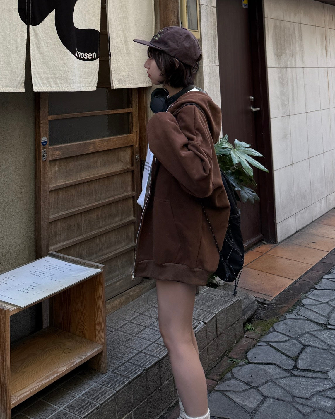 チェックアクセントルーズフーディ TH-005