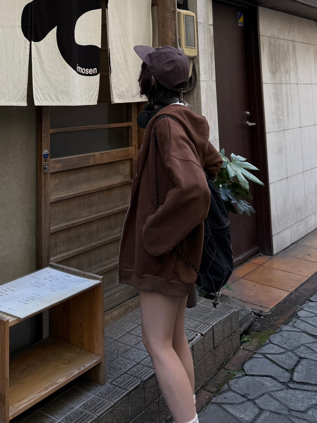 チェックアクセントルーズフーディ TH-005