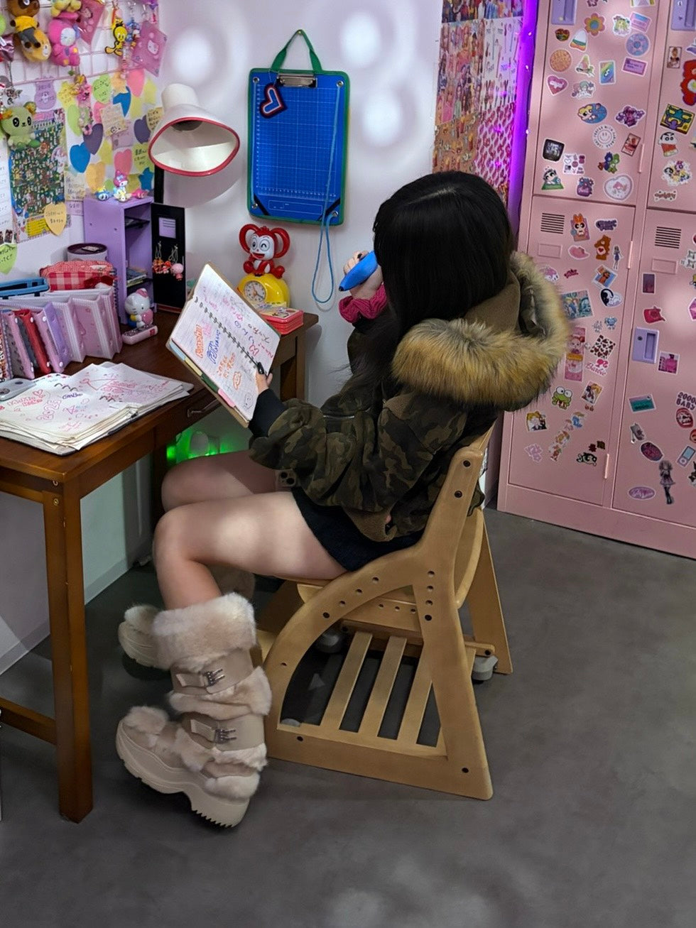 カモフラージュファー付きブルゾン MI-15