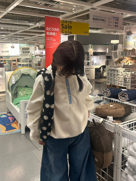 ソフトフリースハーフボタンプルオーバー MI-039