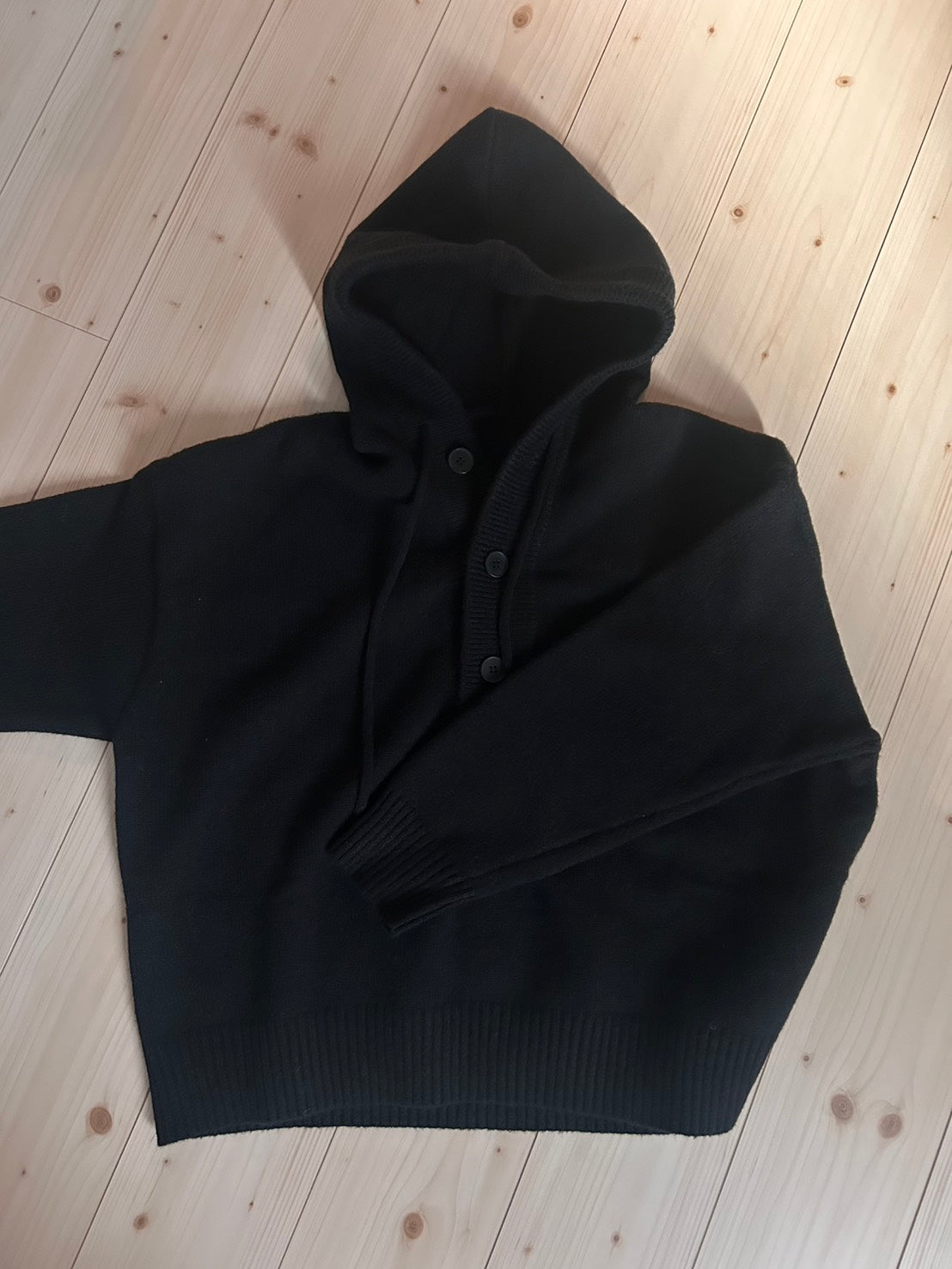 オーバーサイズフーディーニットプルオーバーOT-037