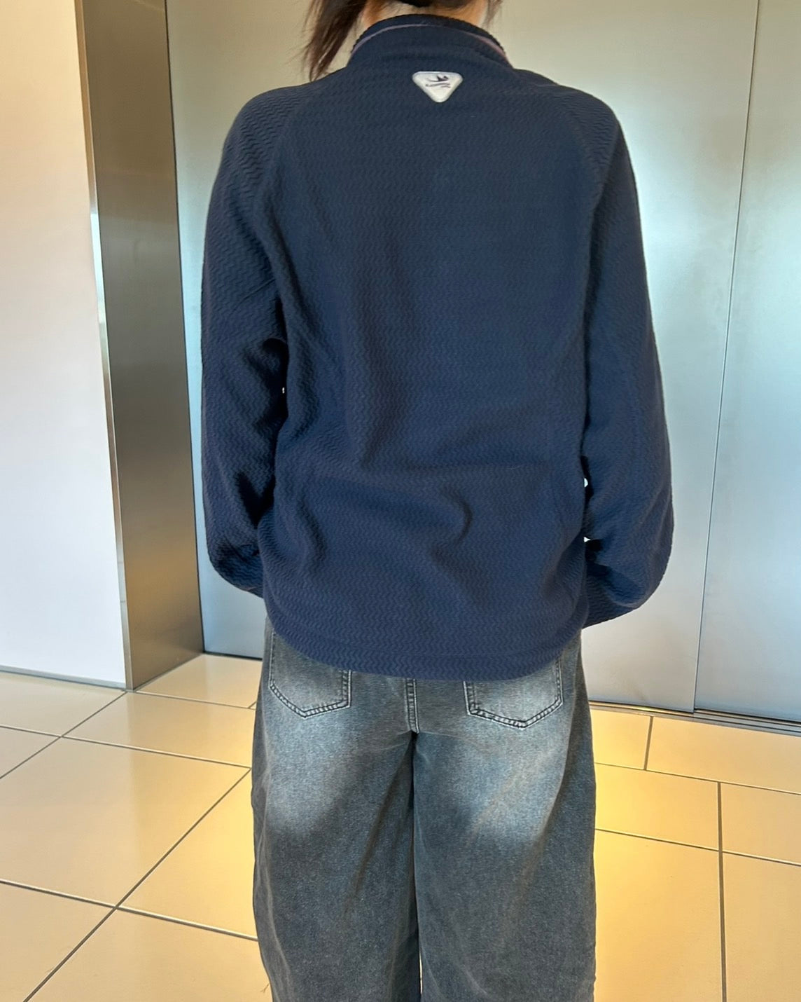 アウトドアミックス 配色切替 フリース スタンドカラージャケット CA-003