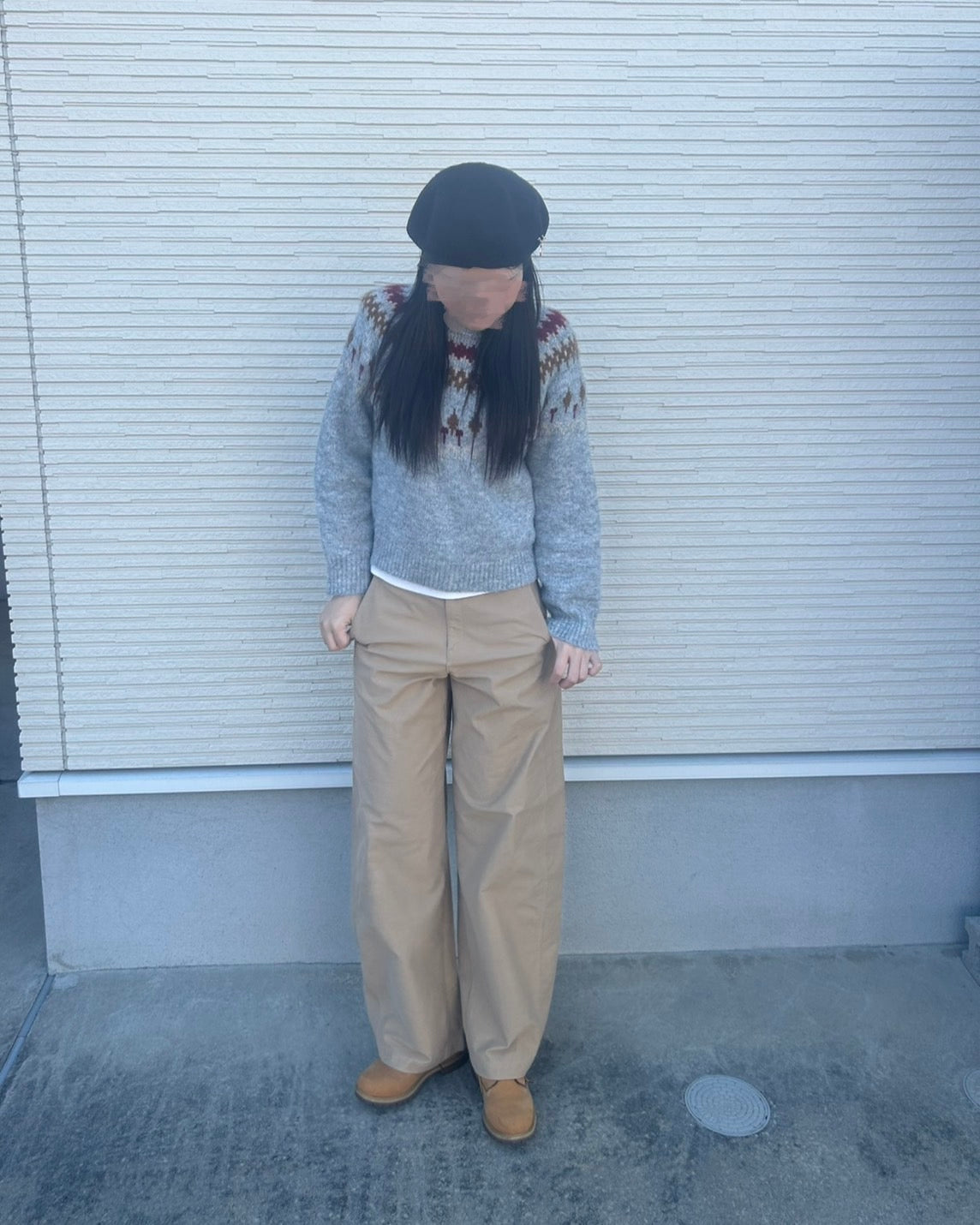 ノルディック柄ニット CA-004