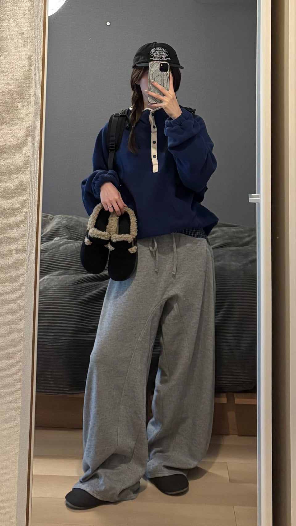 ハーフボタンフリースプルオーバー SCK-039