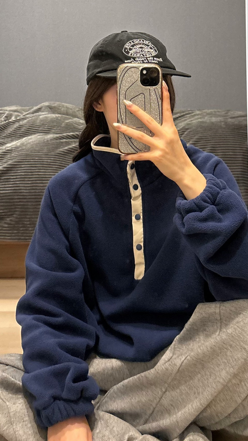 ハーフボタンフリースプルオーバー SCK-039