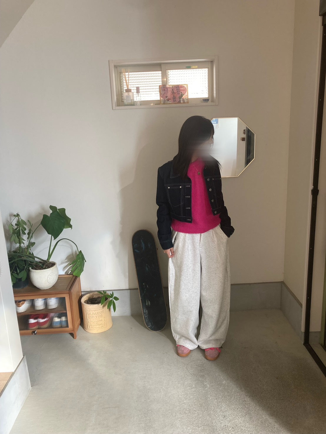 タッグワイドスウェットパンツ IRH-003