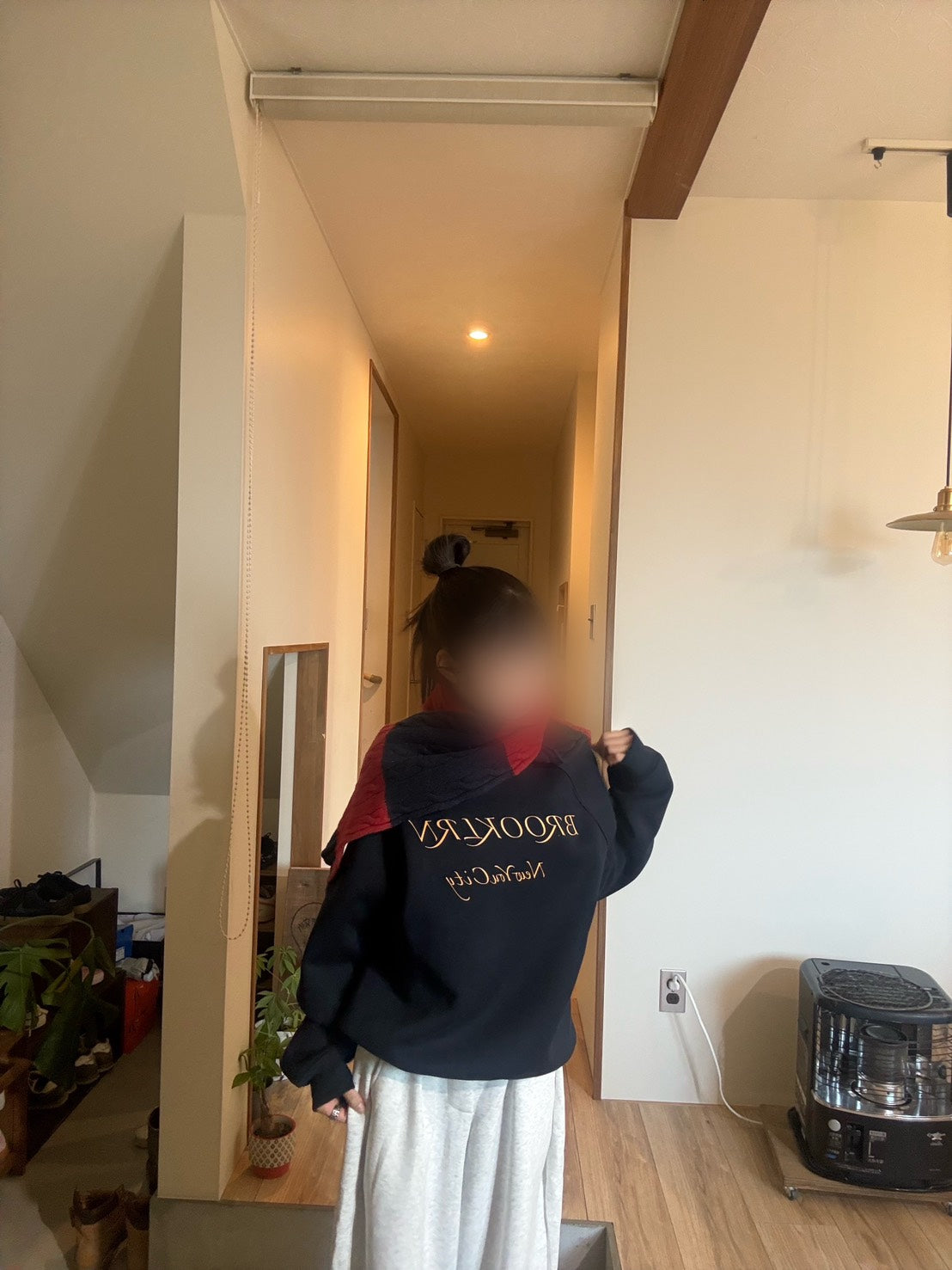 BROOKLYN レタリング ラグラン クルーネックスウェット IRH-004