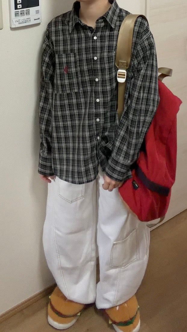 ステッチカーブホワイトデニム GY-007