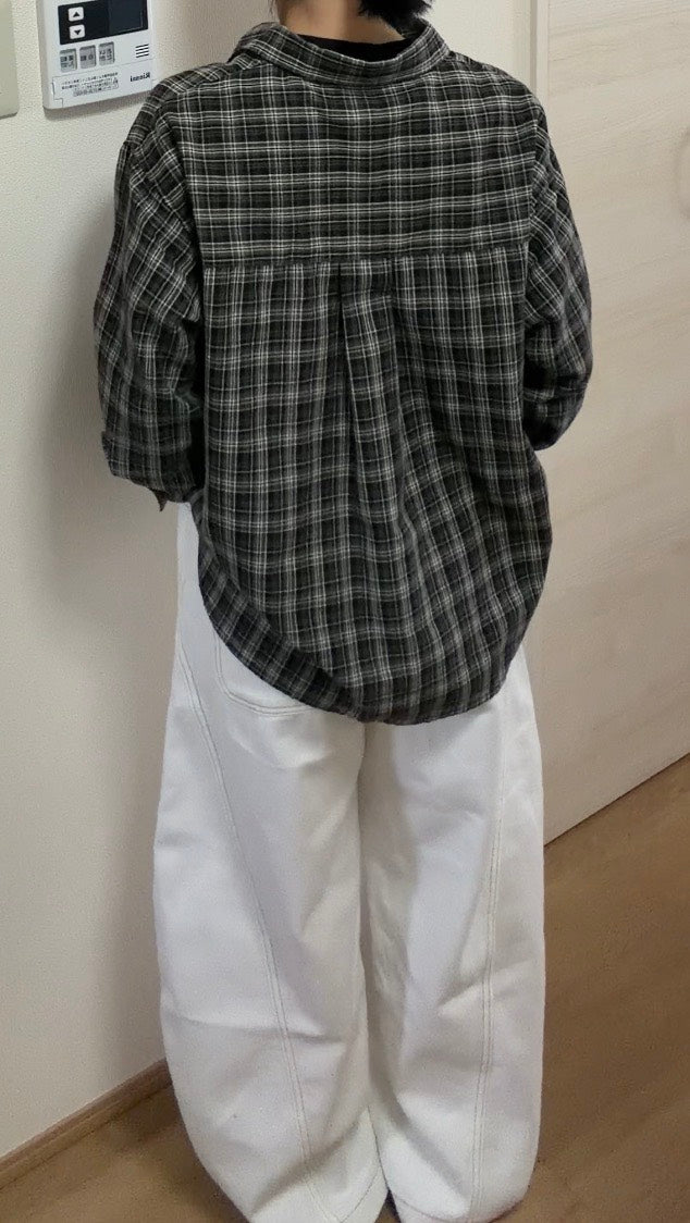 ステッチカーブホワイトデニム GY-007