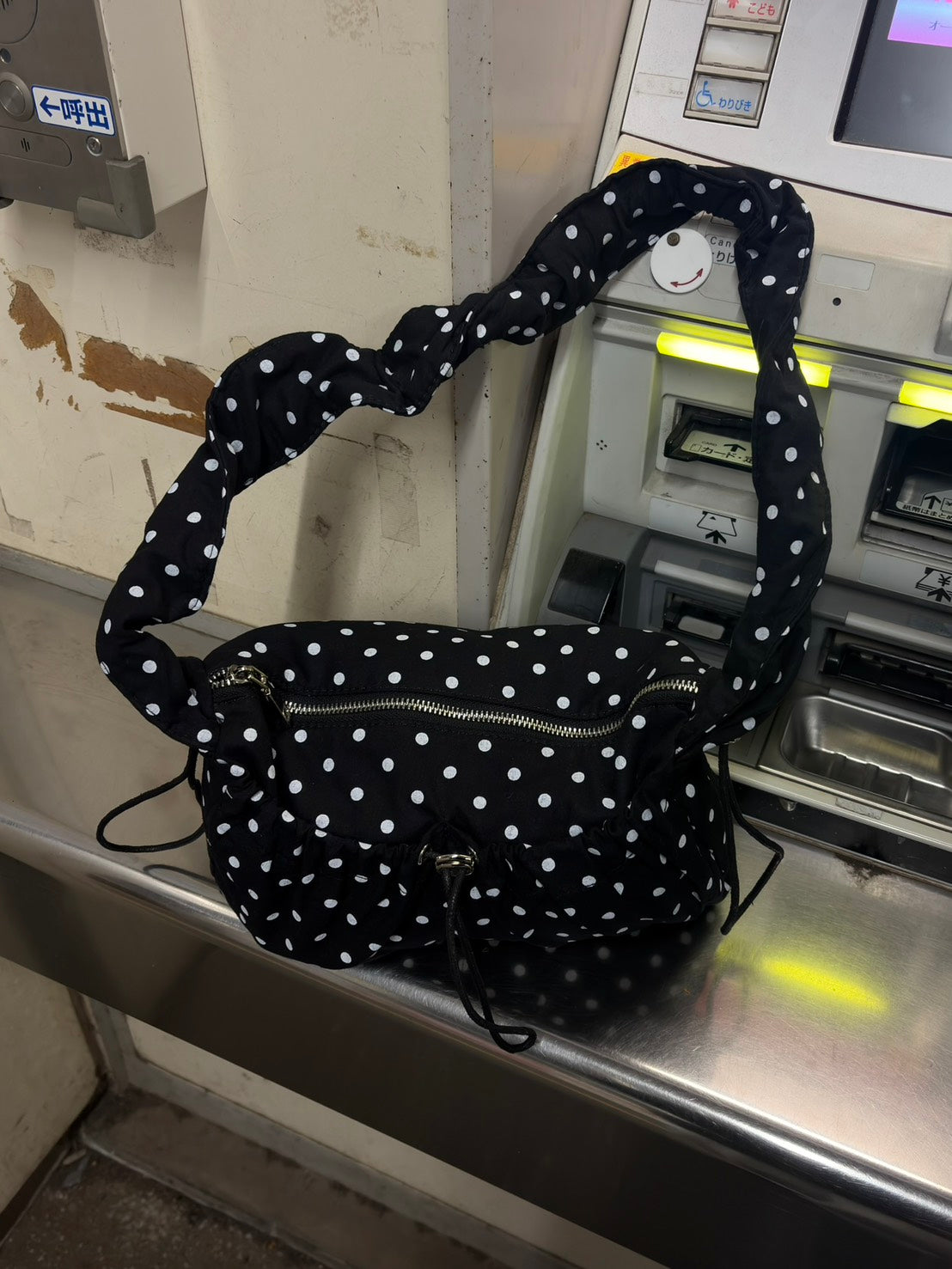 ポルカドット ギャザーハンドバッグ NNK-003