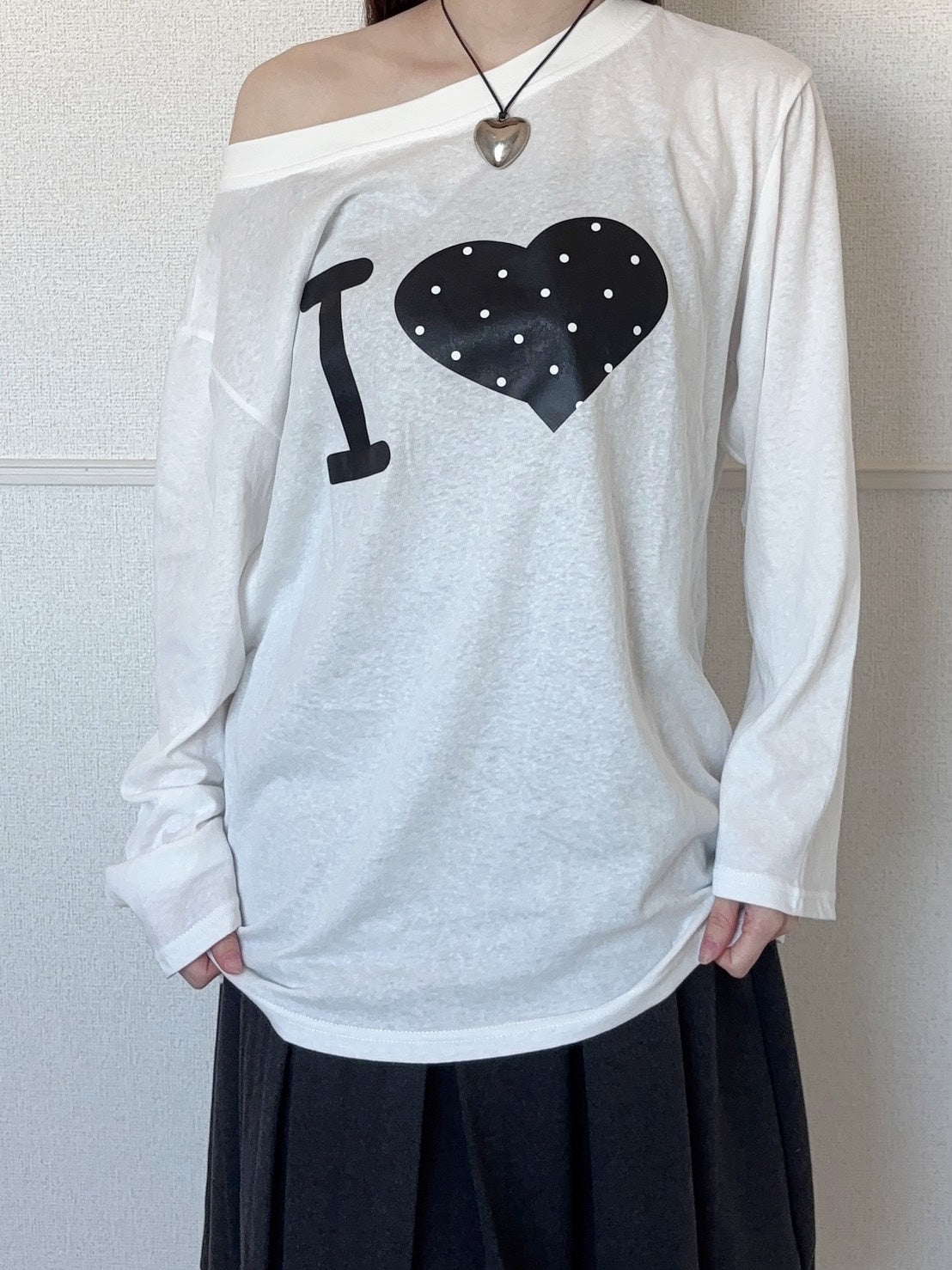 ドットハート シアーワンショルT SCK-040