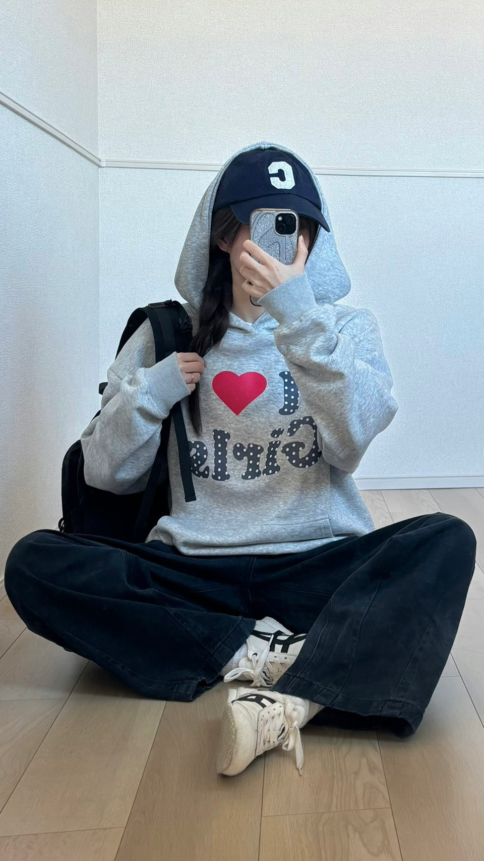 グラフィックドット ハートフーディ SCK-041