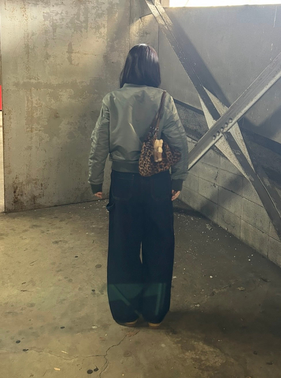 ヴィンテージ レオパード ワンショルダーバッグ CA-005