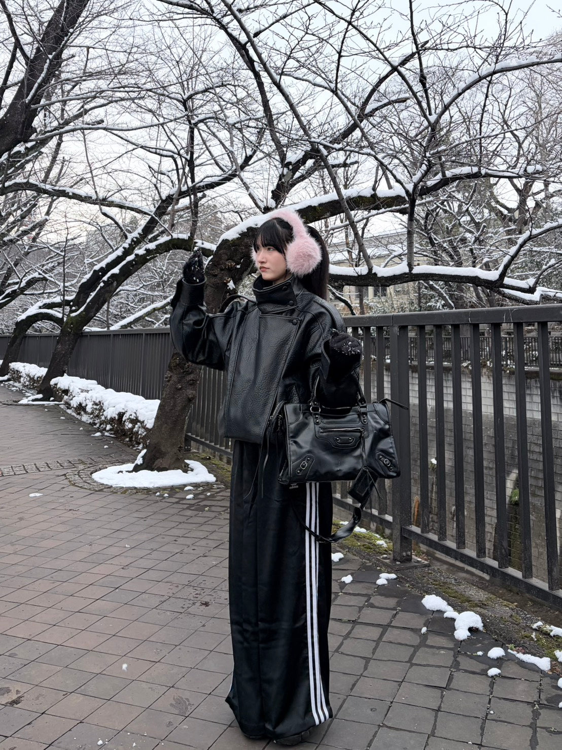 モトデザイン レザーライク ボストンバッグ NEG-003