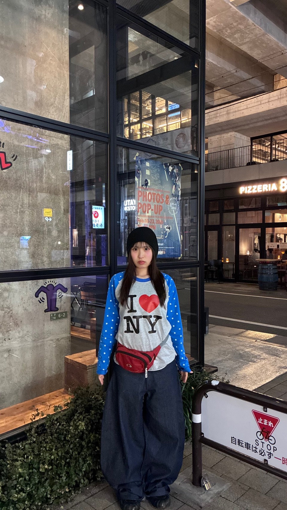 スターラグランスリーブ プリントロングTシャツ PC-011
