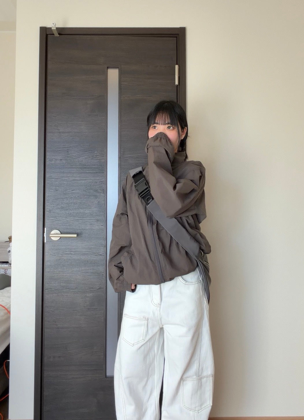 ミニマル機能美ワイドショルダーバッグ GY-008