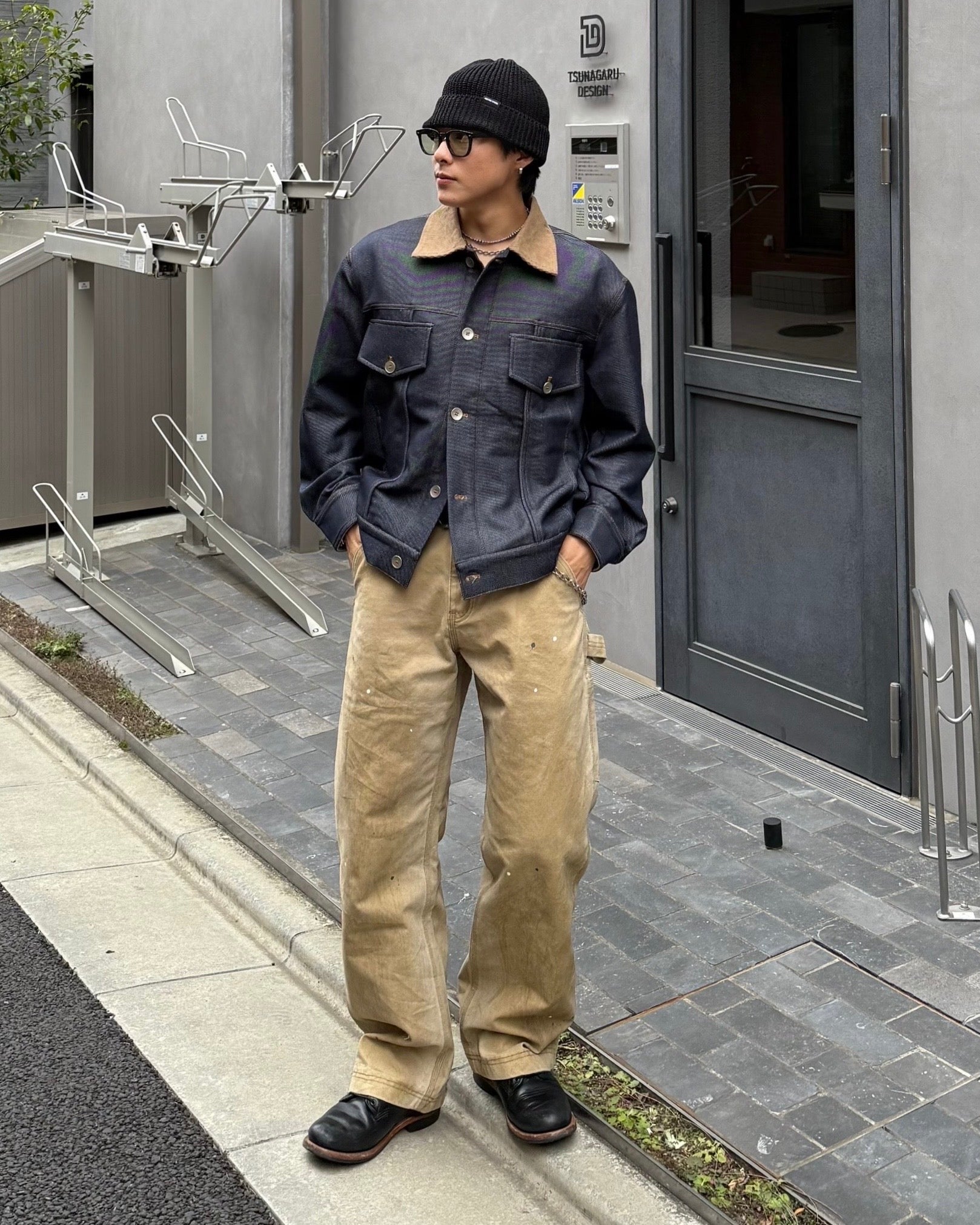 バイカラーカラーデニムJKT KO-011