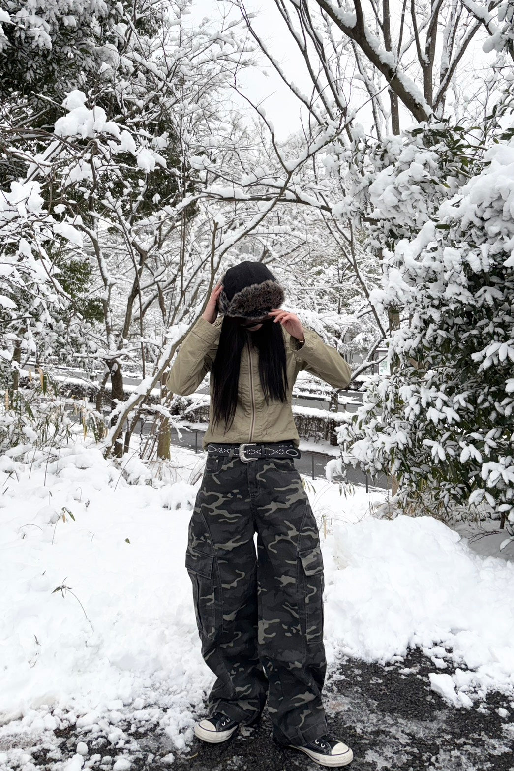 ヴィンテージ迷彩バギーカーゴ LO-012