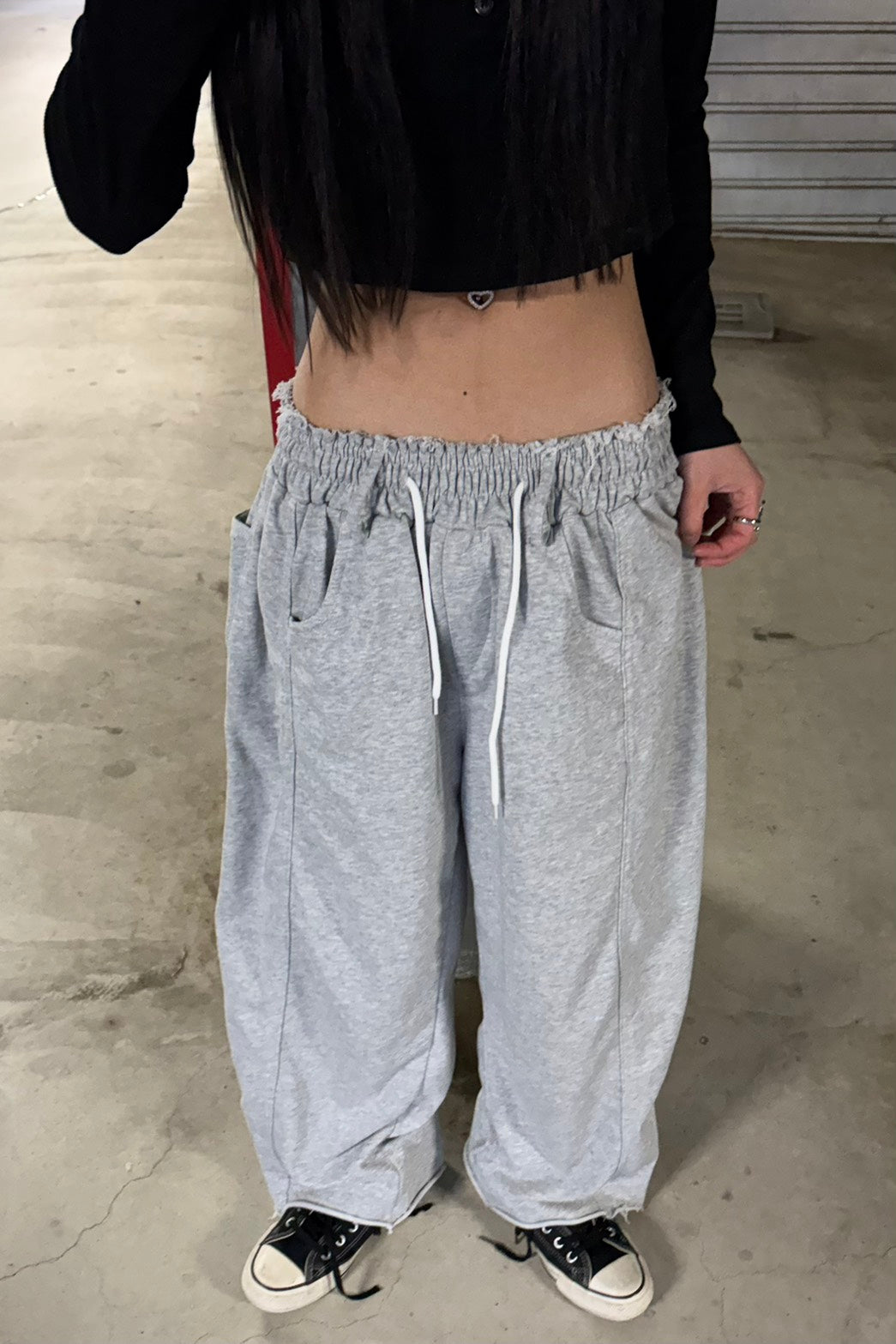 タックボリュームスウェットパンツ LO-014