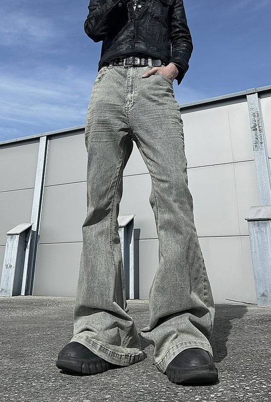 ヴィンテージ加工フレアデニム BDW004