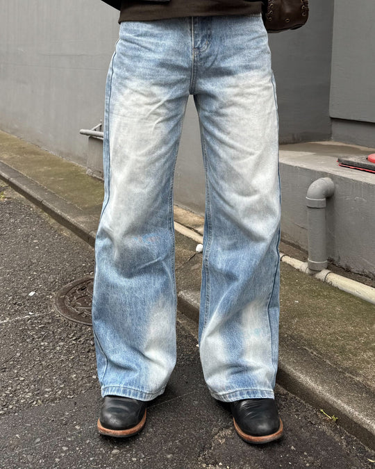 ヴィンテージウォッシュワイドデニム KO-012